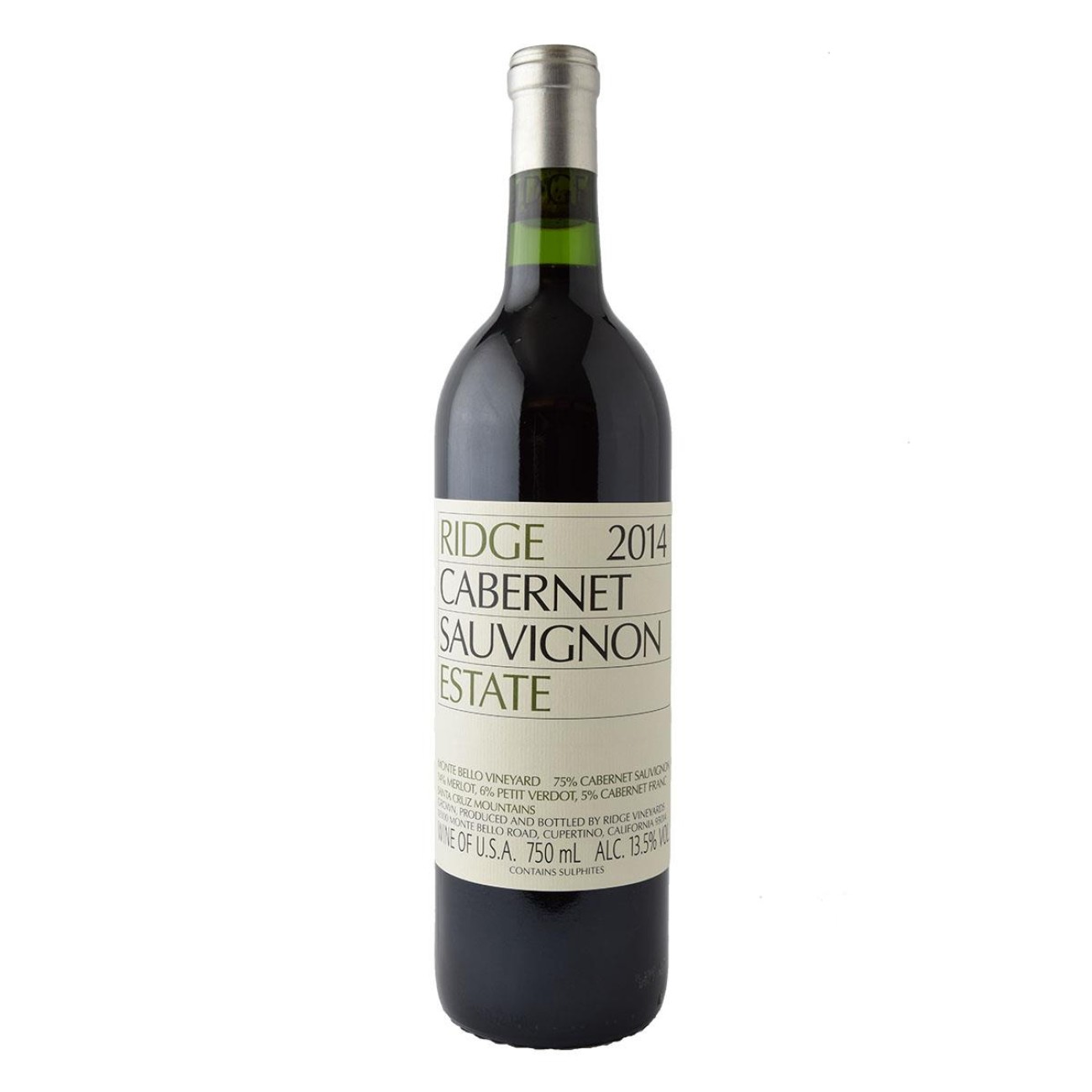 Ridge Estate Cabernet Sauvignon 750ml Ερυθρό