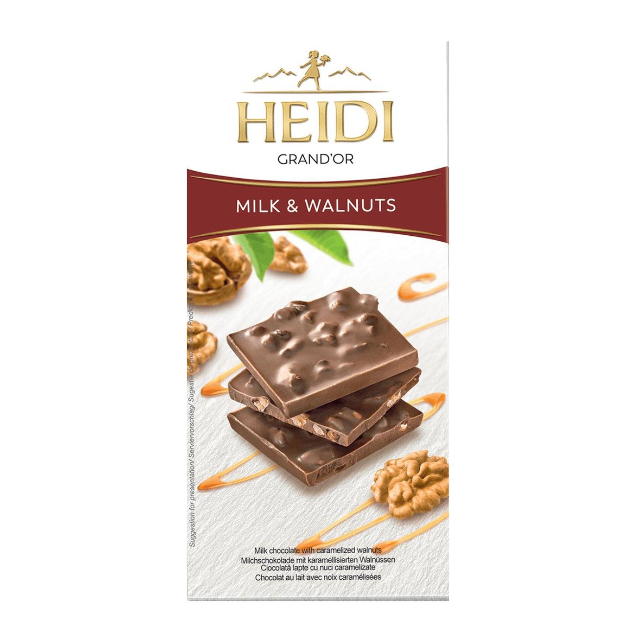 Heidi GrandOr Milk & Walnuts 90gr.