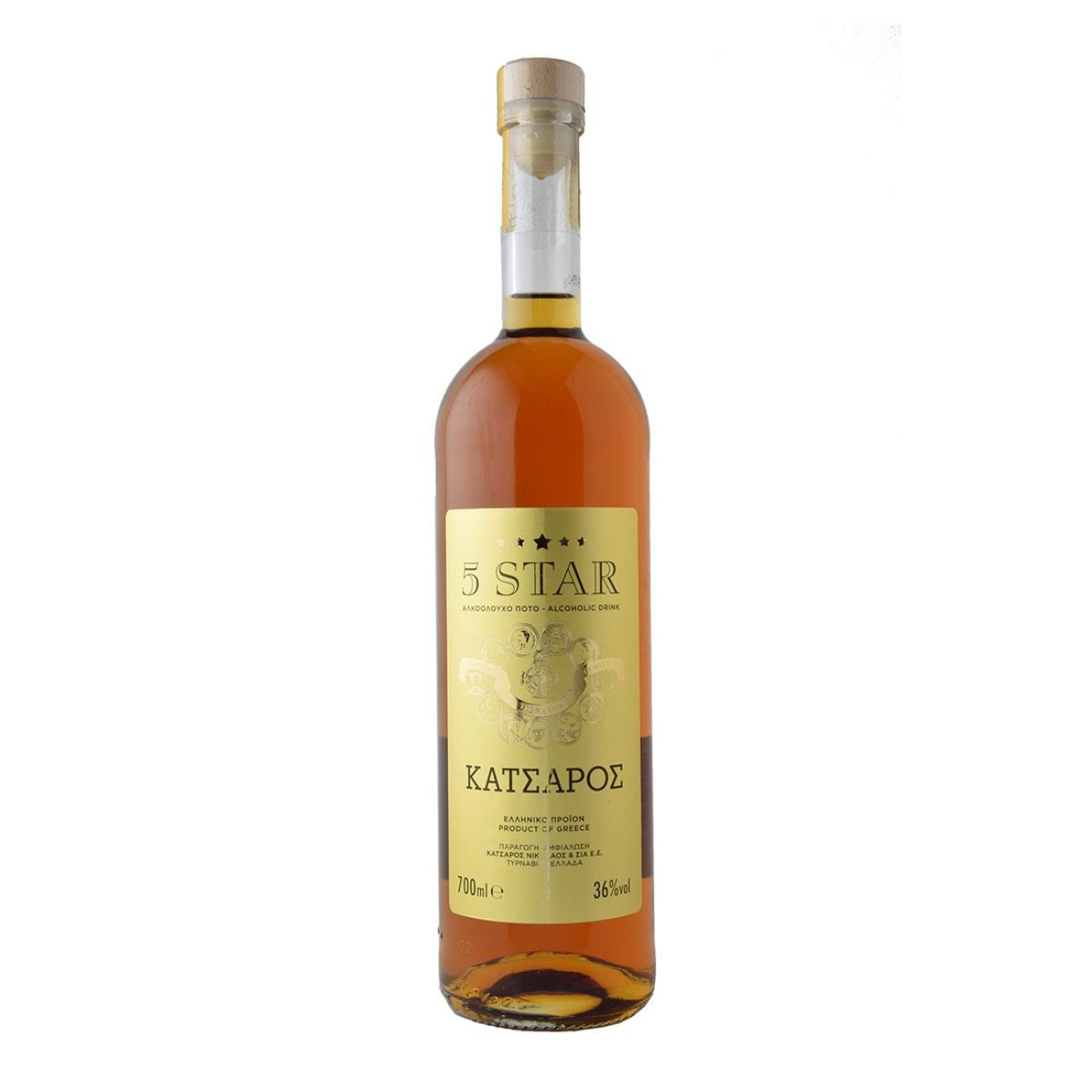 Κατσάρος brandy 5 star 700ml