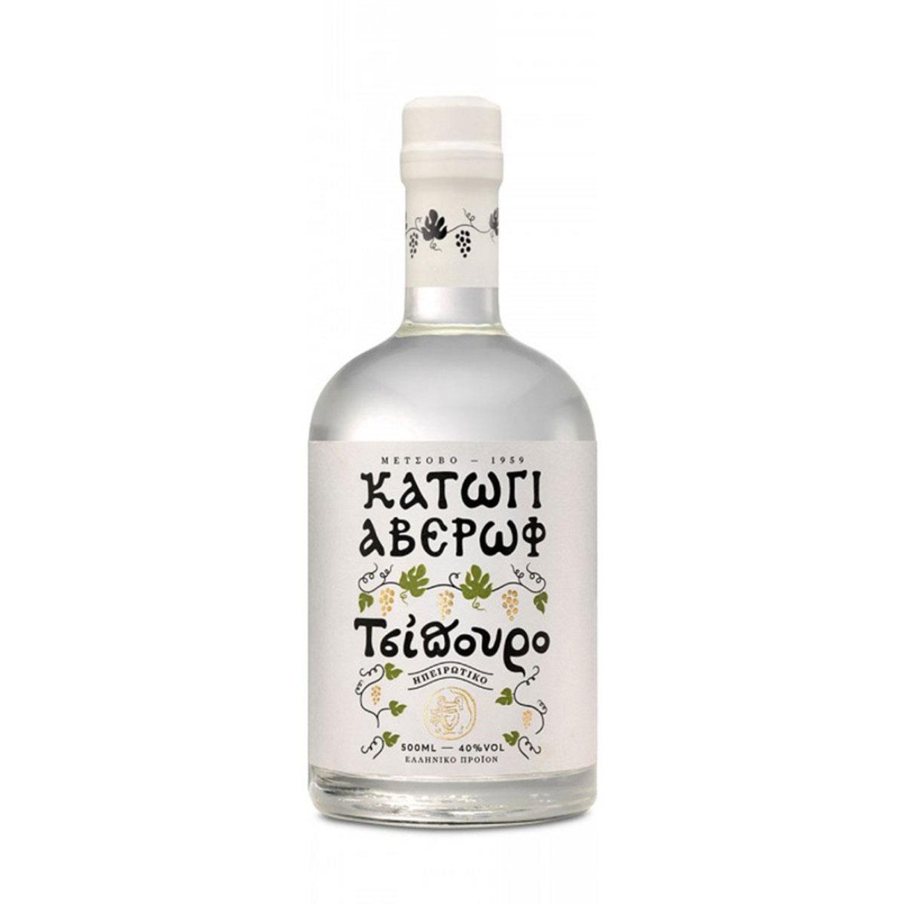 Κατώγι Αβέρωφ Τσίπουρο χωρίς γλυκάνισο 200ml