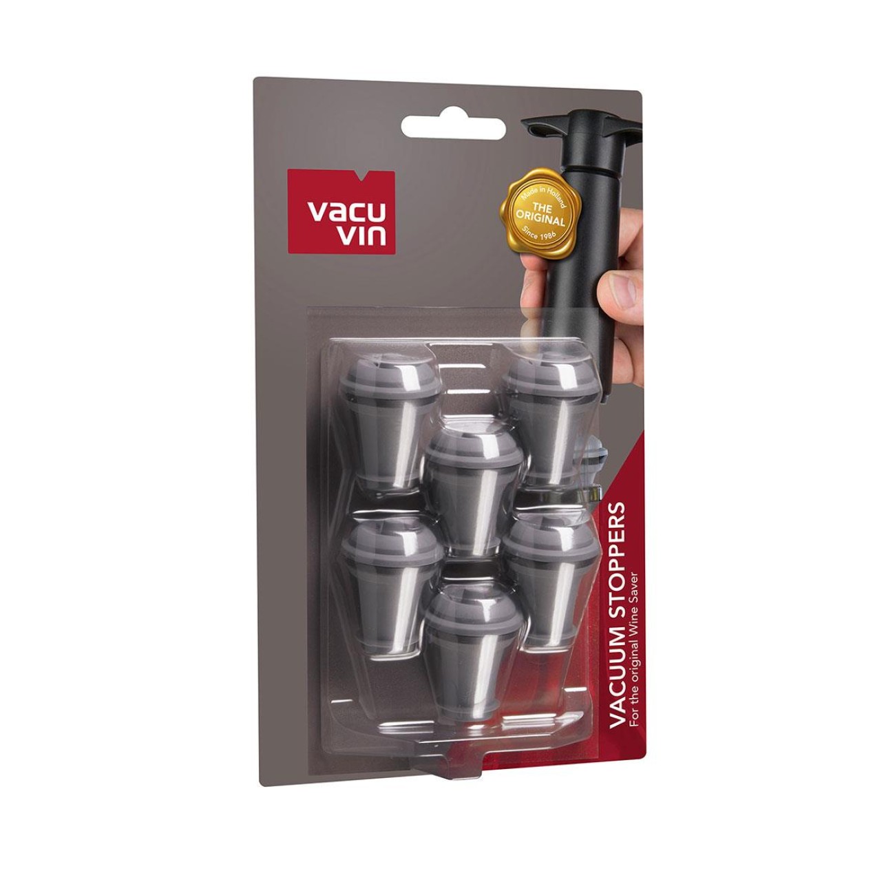 Vacu Vin Vacuum Stoppers 6 τεμάχια