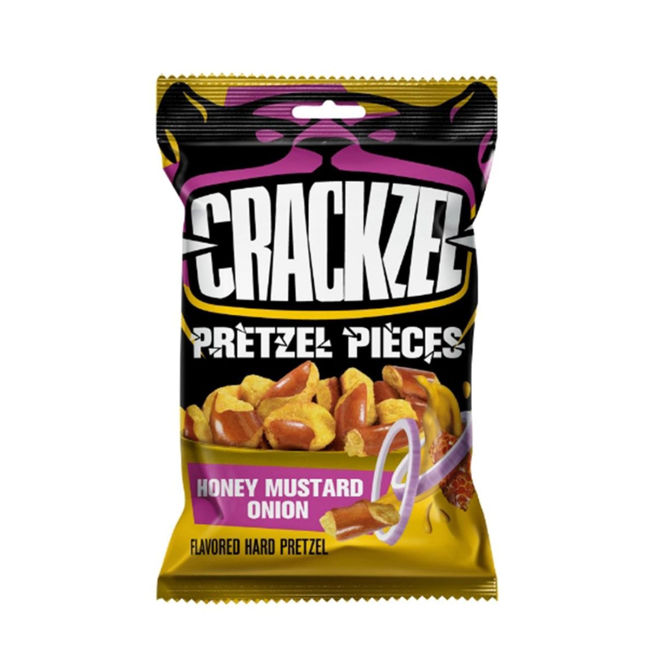 Crackzel pretzel pieces Honey Mustard Onion 85gr