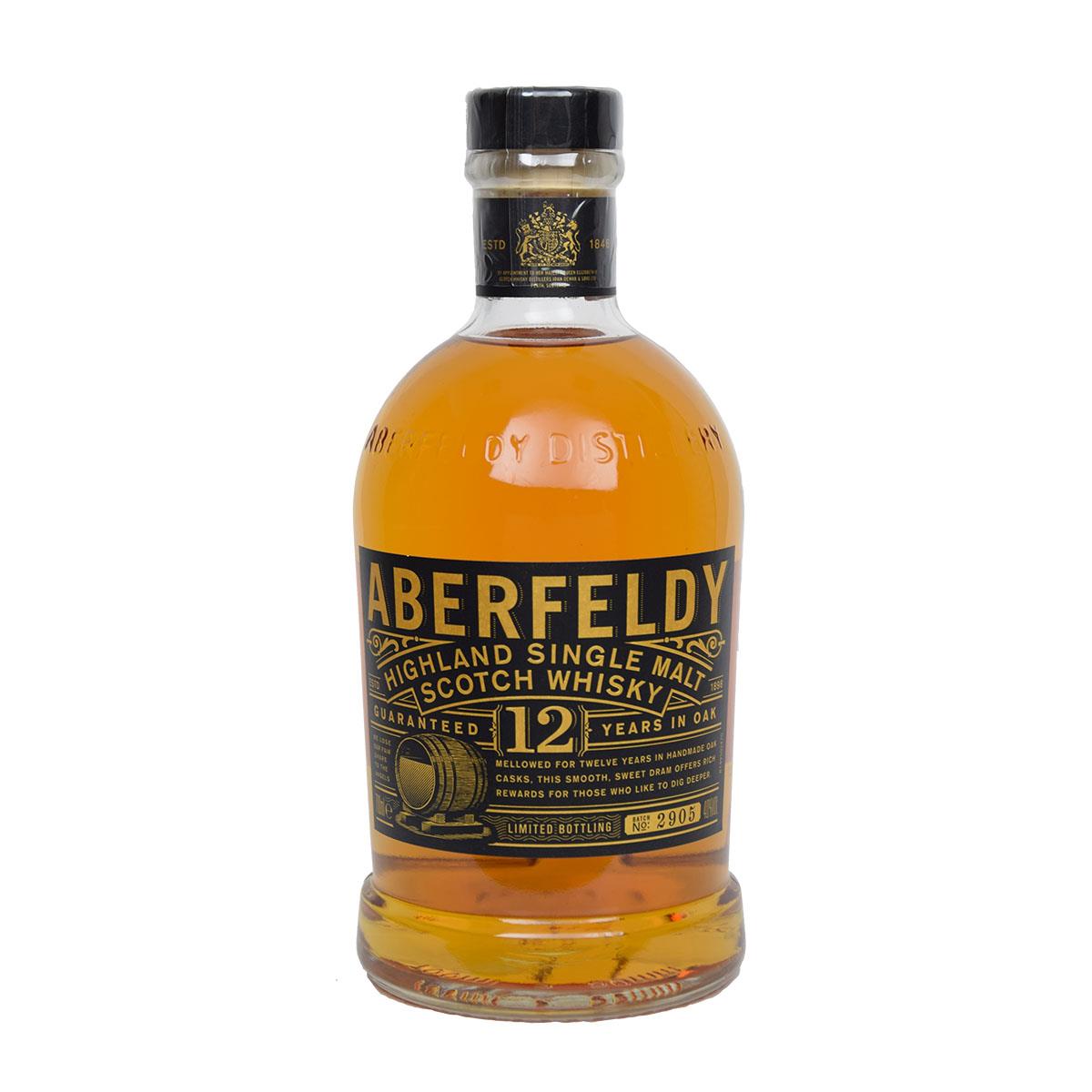 Single malt scotch whisky 12. Aberfeldy Highland Single Malt Scotch Whisky 12. Aberfeldy 12.